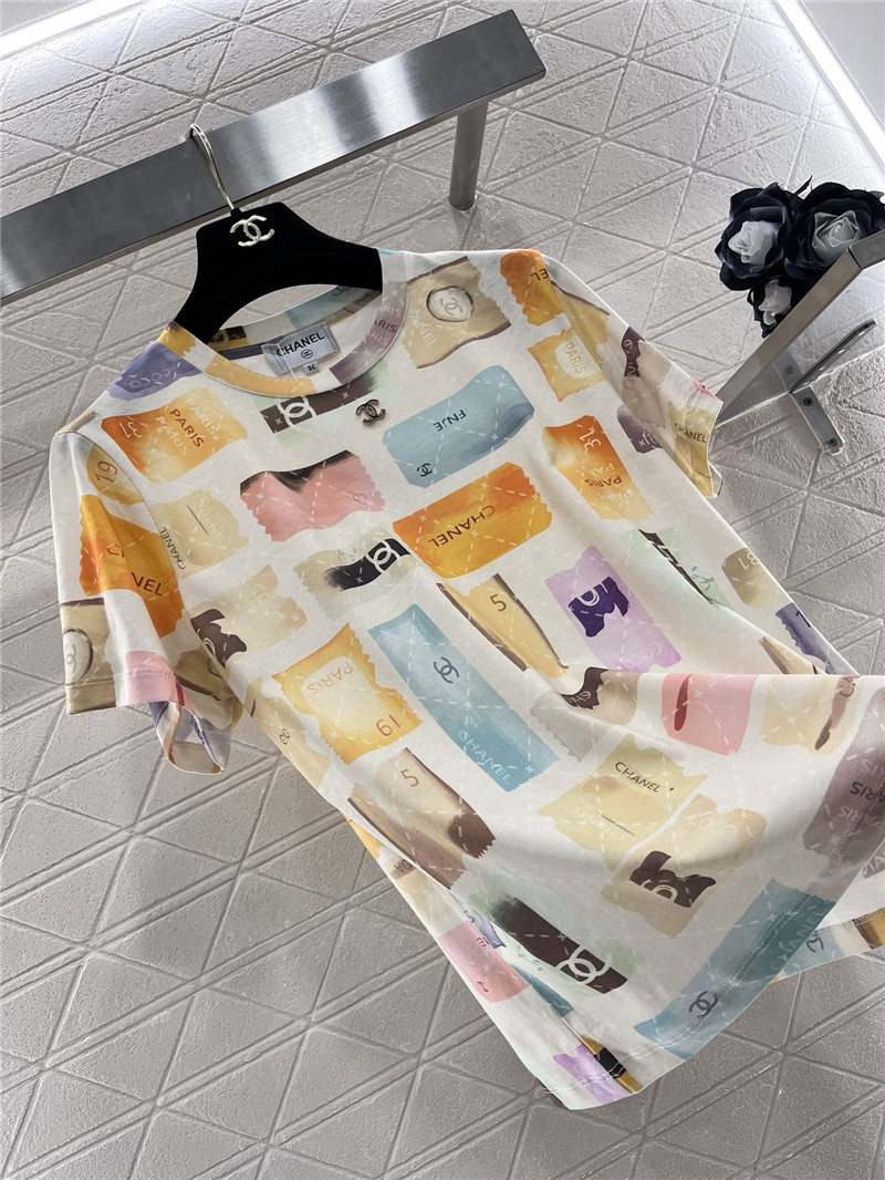 Ch**el printed round neck t-shirt