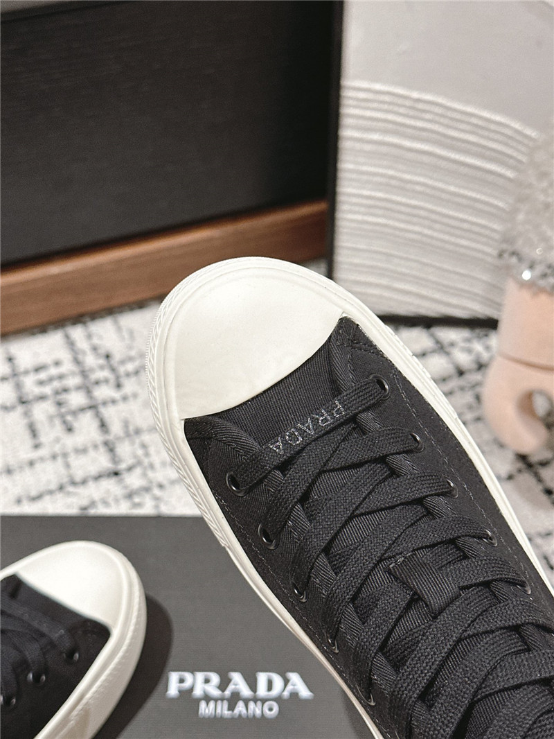 Pra*a high-top canvas sneakers