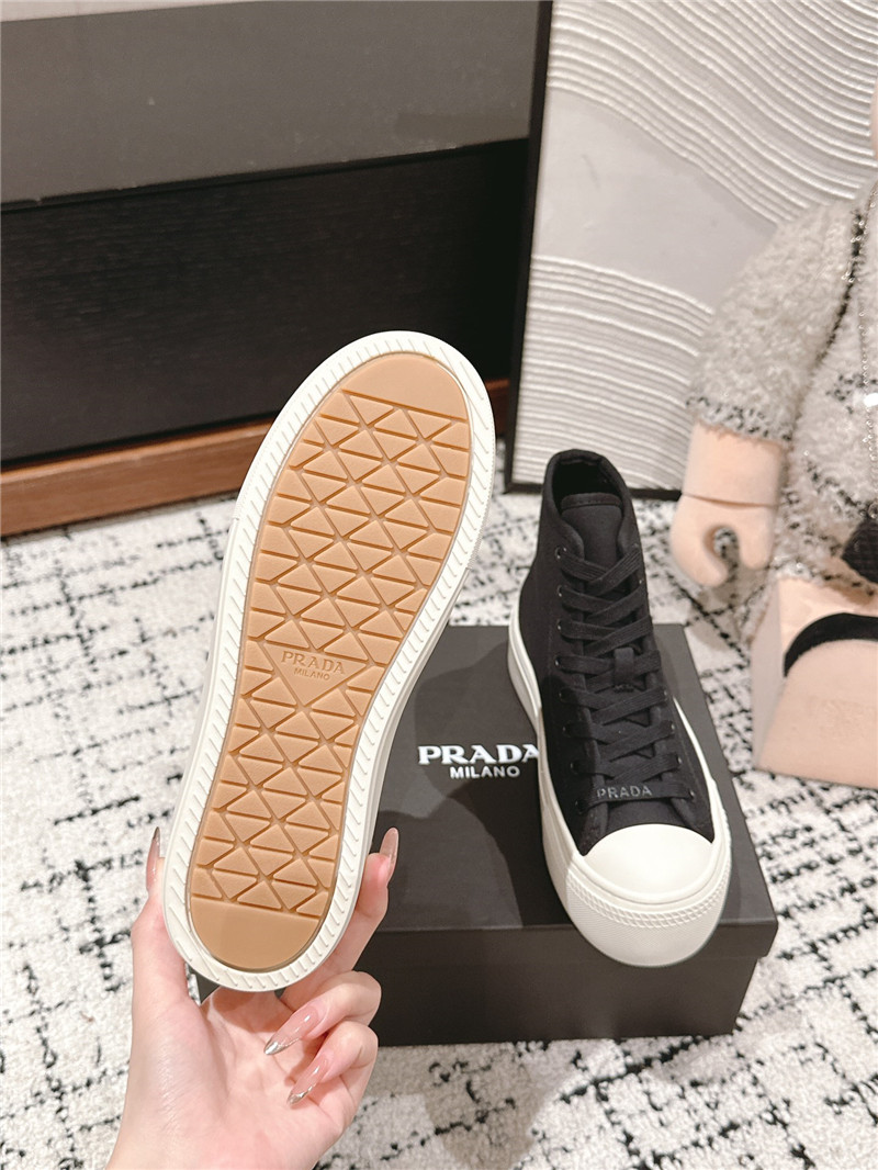 Pra*a high-top canvas sneakers
