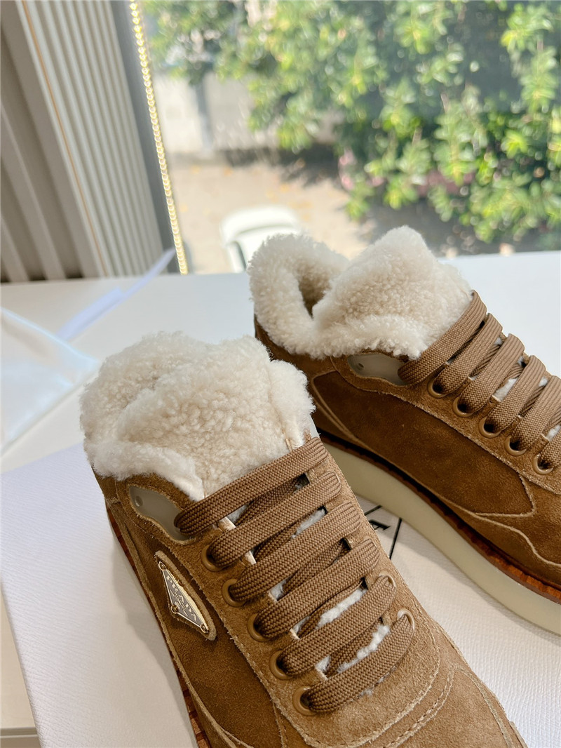 Pra*a lace-up winter platform sneakers on sale