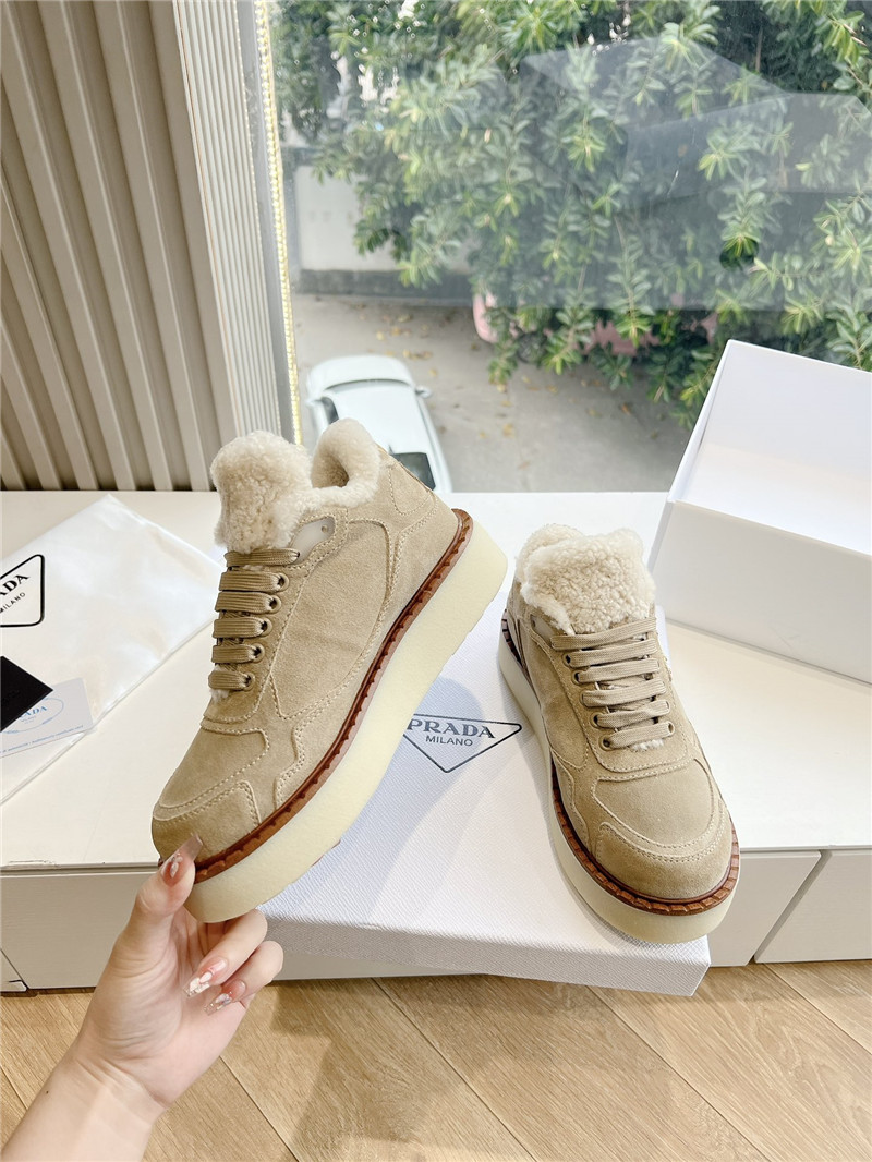 Pra*a lace up winter platform sneakers
