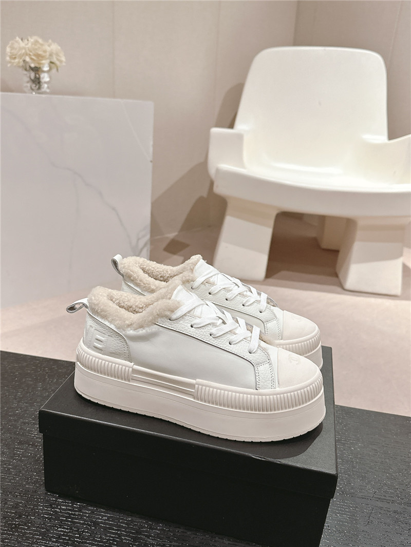 Ch**el winter lace up platform sneakers