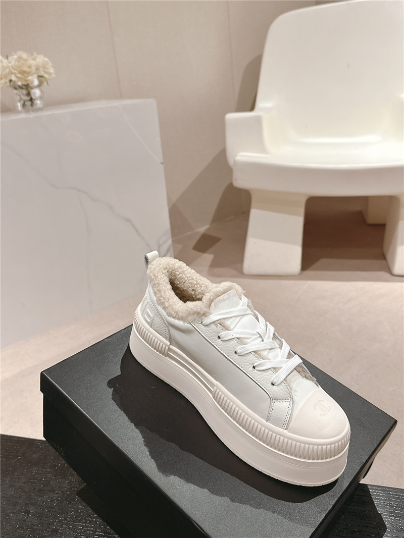 Ch**el winter lace up platform sneakers