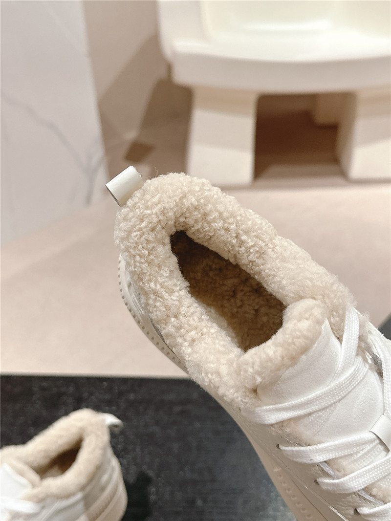 Ch**el winter lace up platform sneakers