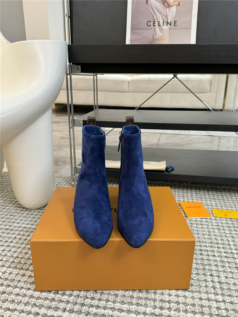 l0vis Vvtt0n blue suede leather ankle boots
