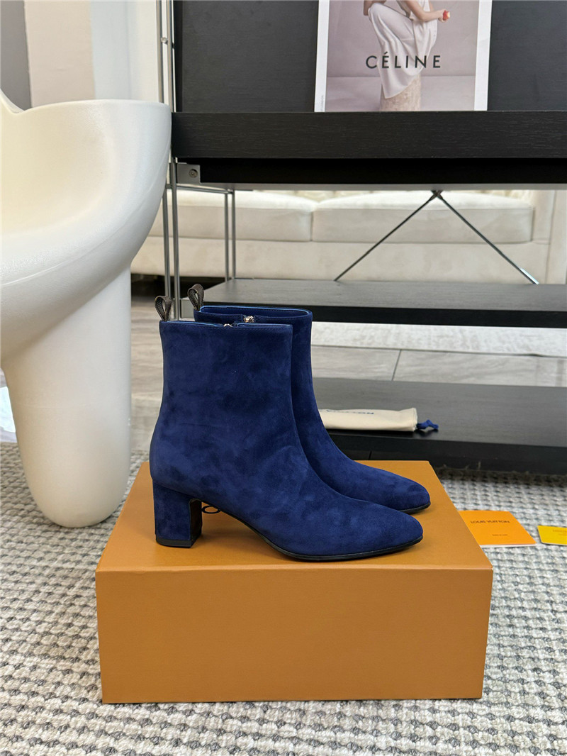 l0vis Vvtt0n blue suede leather ankle boots