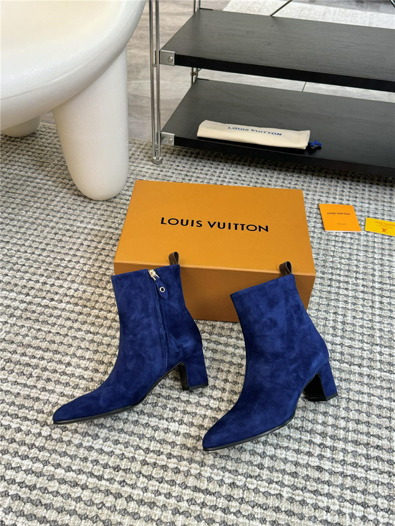 l0vis Vvtt0n blue suede leather ankle boots
