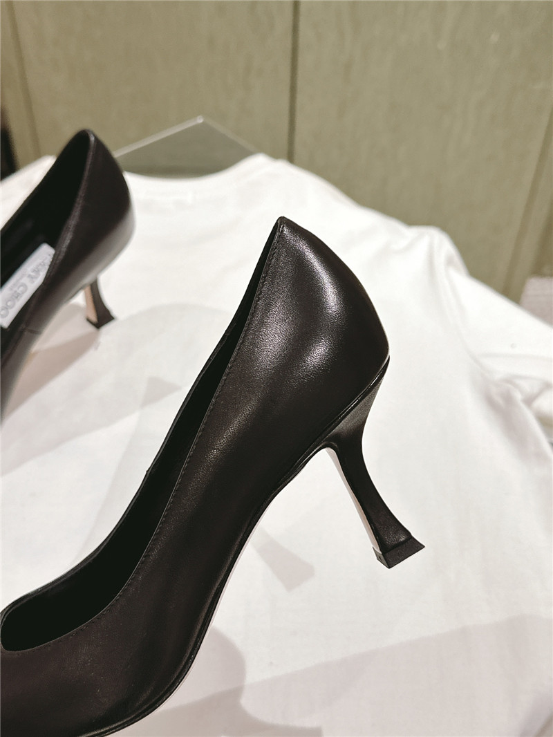 J1m*y Ch00 ryker 90 black/gold calf pumps