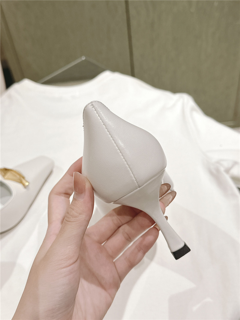 J1m*y Ch00 ryker 90 white/gold calf pumps