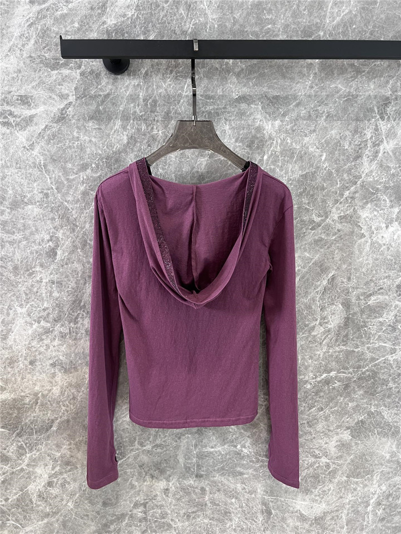 Y51 hooded long-sleeved t-shirt