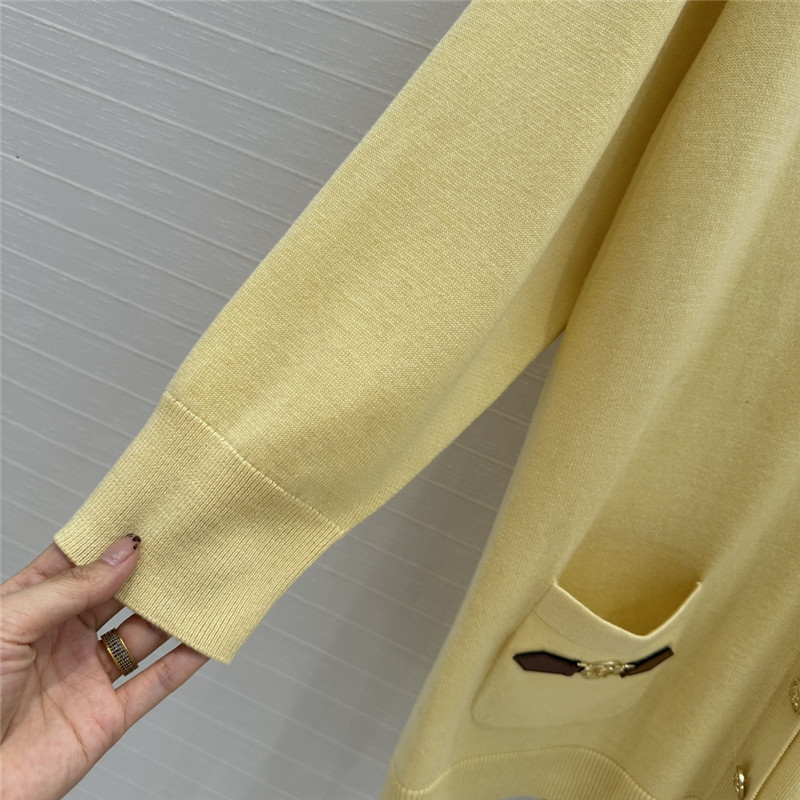 l0vis Vvtt0n dauphine tab cardigan yellow