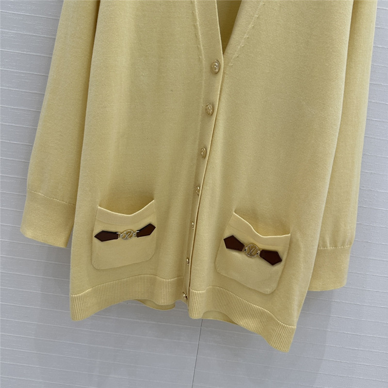 l0vis Vvtt0n dauphine tab cardigan yellow