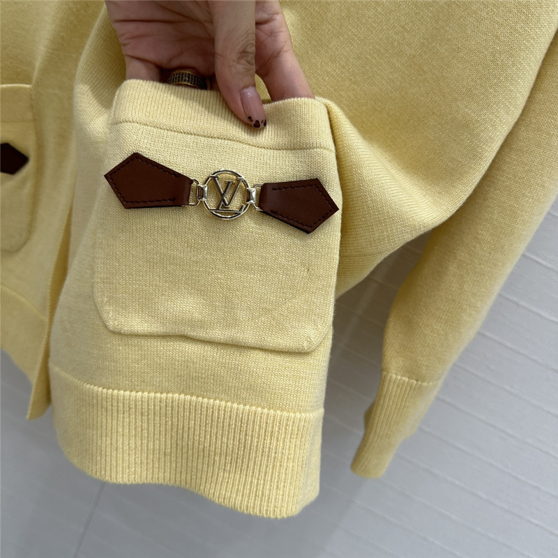 l0vis Vvtt0n dauphine tab cardigan yellow