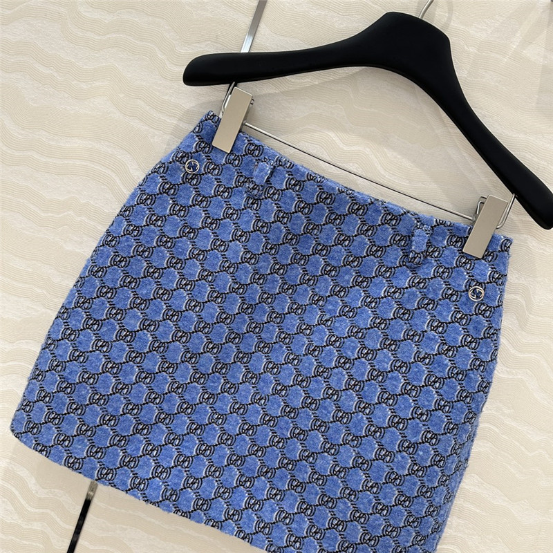 Gvc*1 wool tweed mini skirt