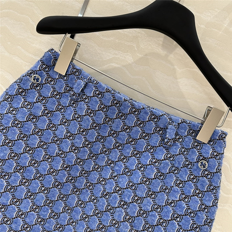 Gvc*1 wool tweed mini skirt