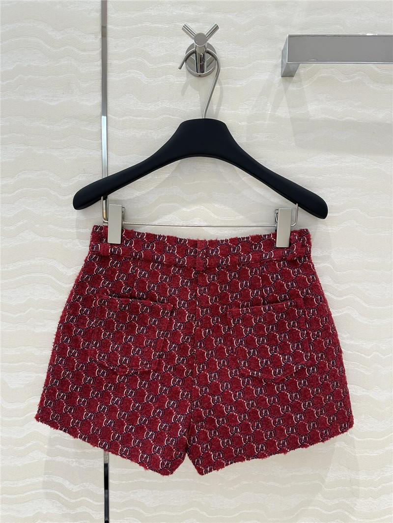 Gvc*1 wool tweed shorts