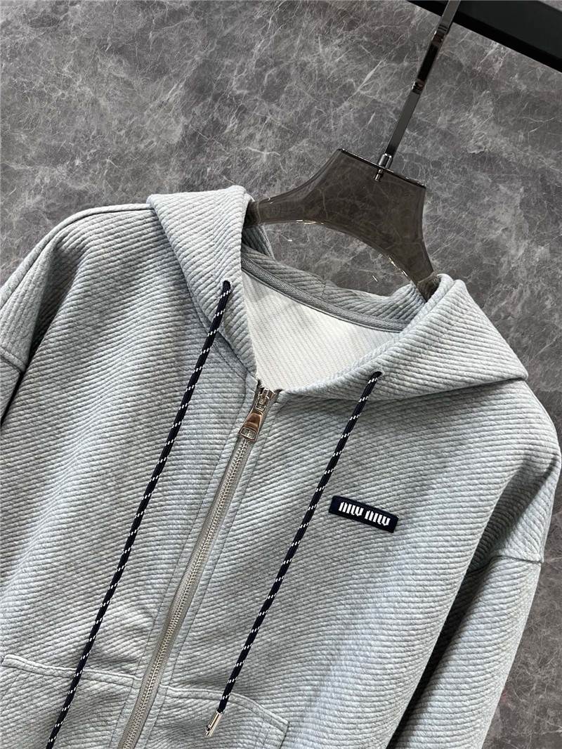 M1um1u hooded jacket + casual pants set