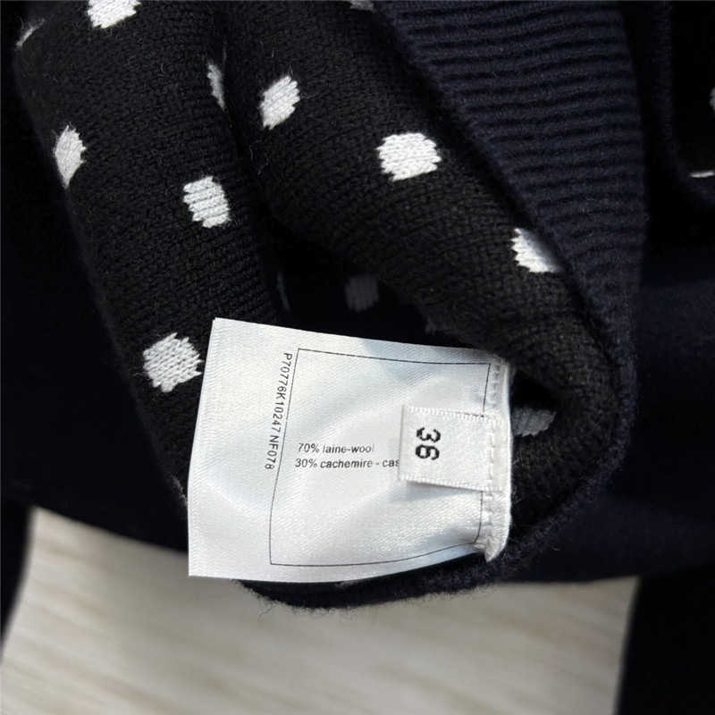 Ch**el navy pocket wool cardigan with hood