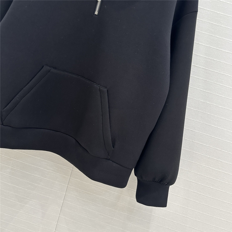Gvc*1 embroidered stretch-jersey sweatshirt in black