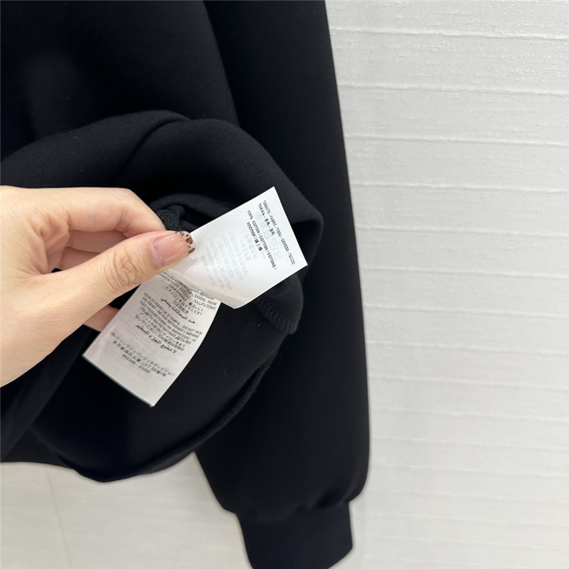 Gvc*1 embroidered stretch-jersey sweatshirt in black