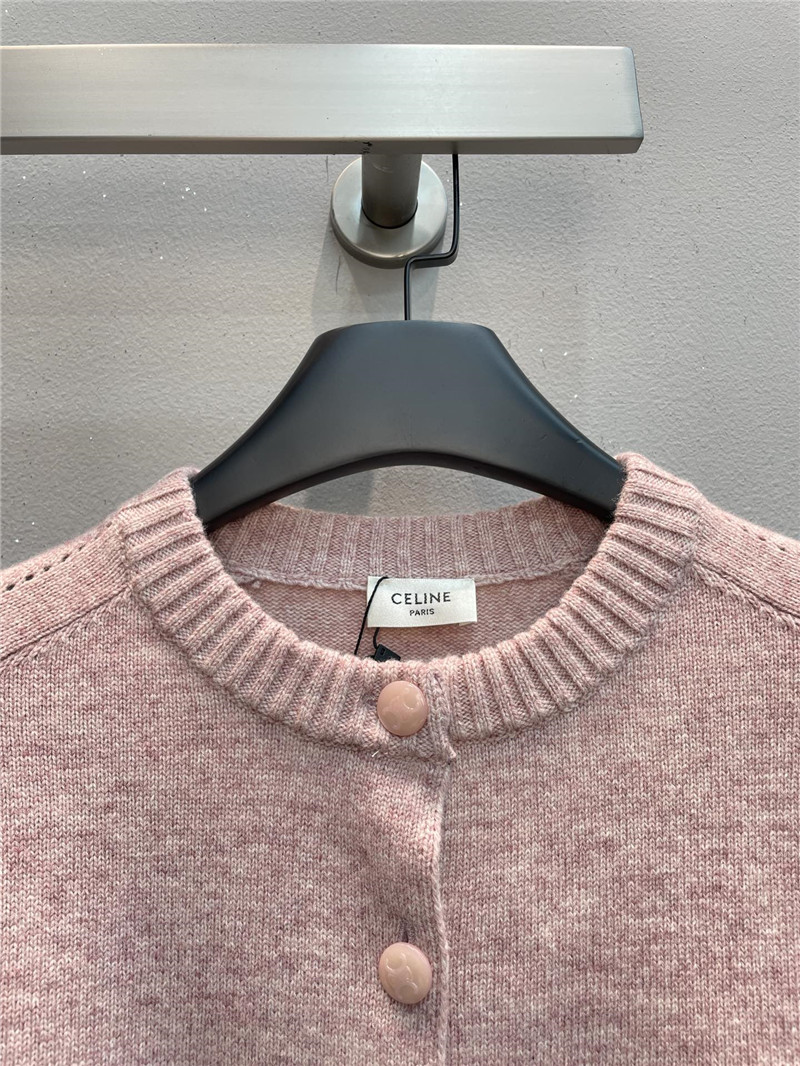 Ce1i*e shetland wool cardigan in pink