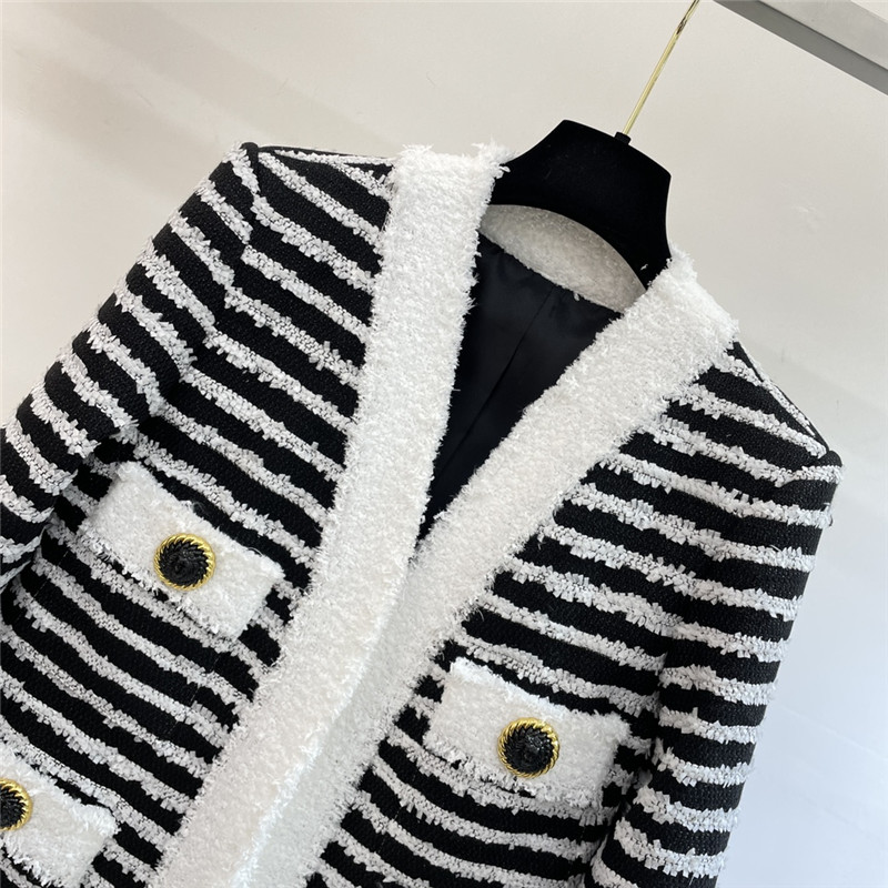 Balmain striped tweed jacket