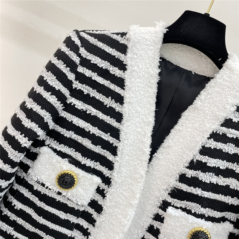 Balmain striped tweed jacket