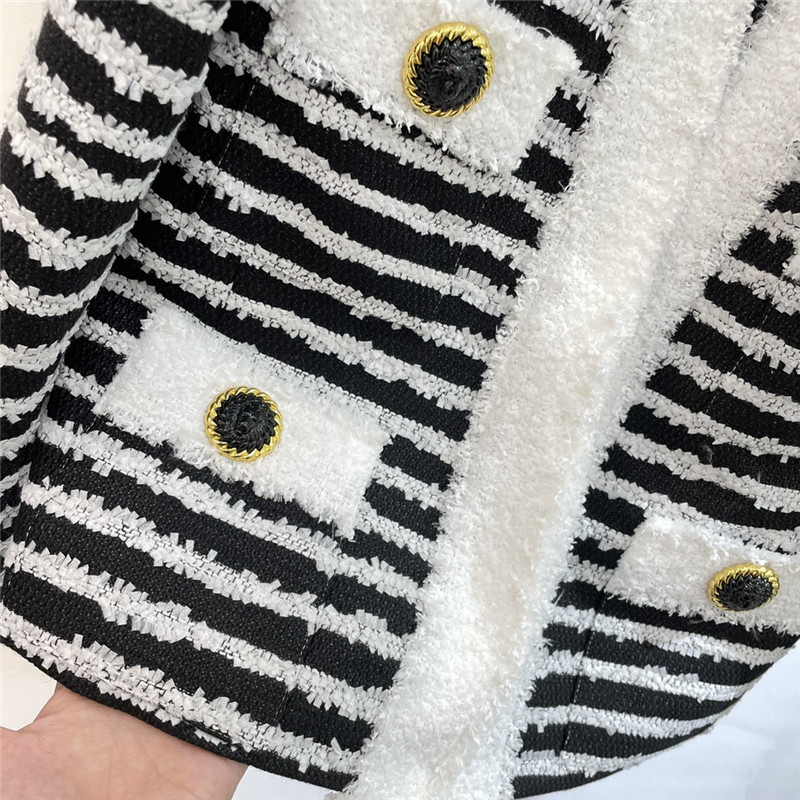 Balmain striped tweed jacket