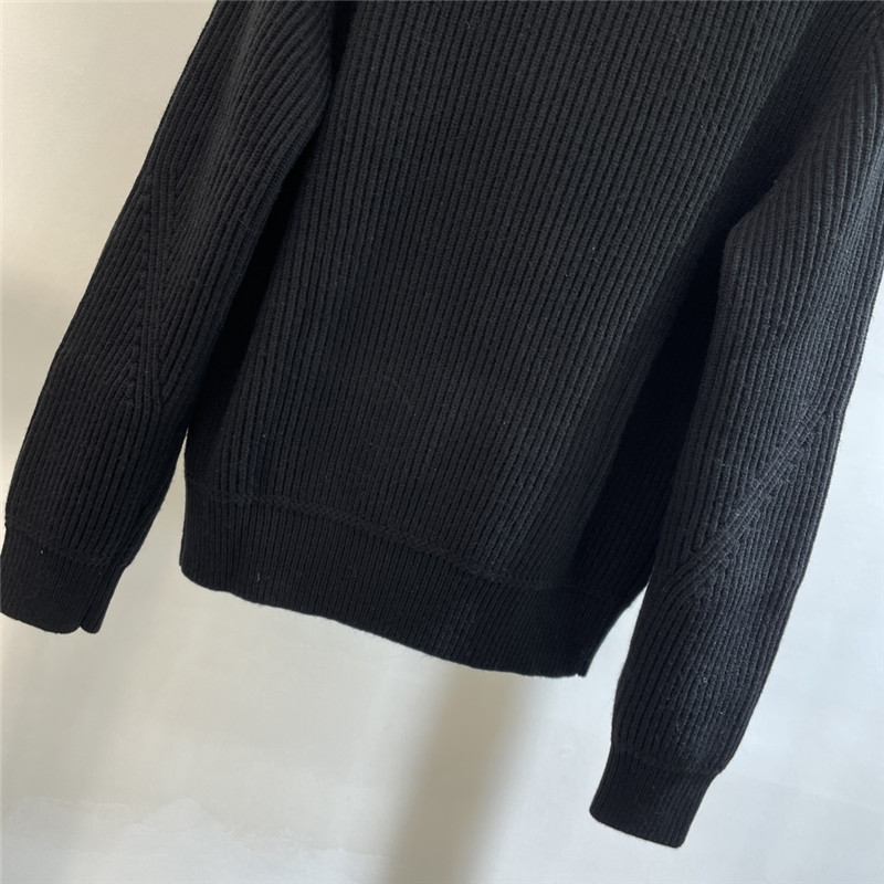 Gvc*1 half-zip wool-blend sweater black