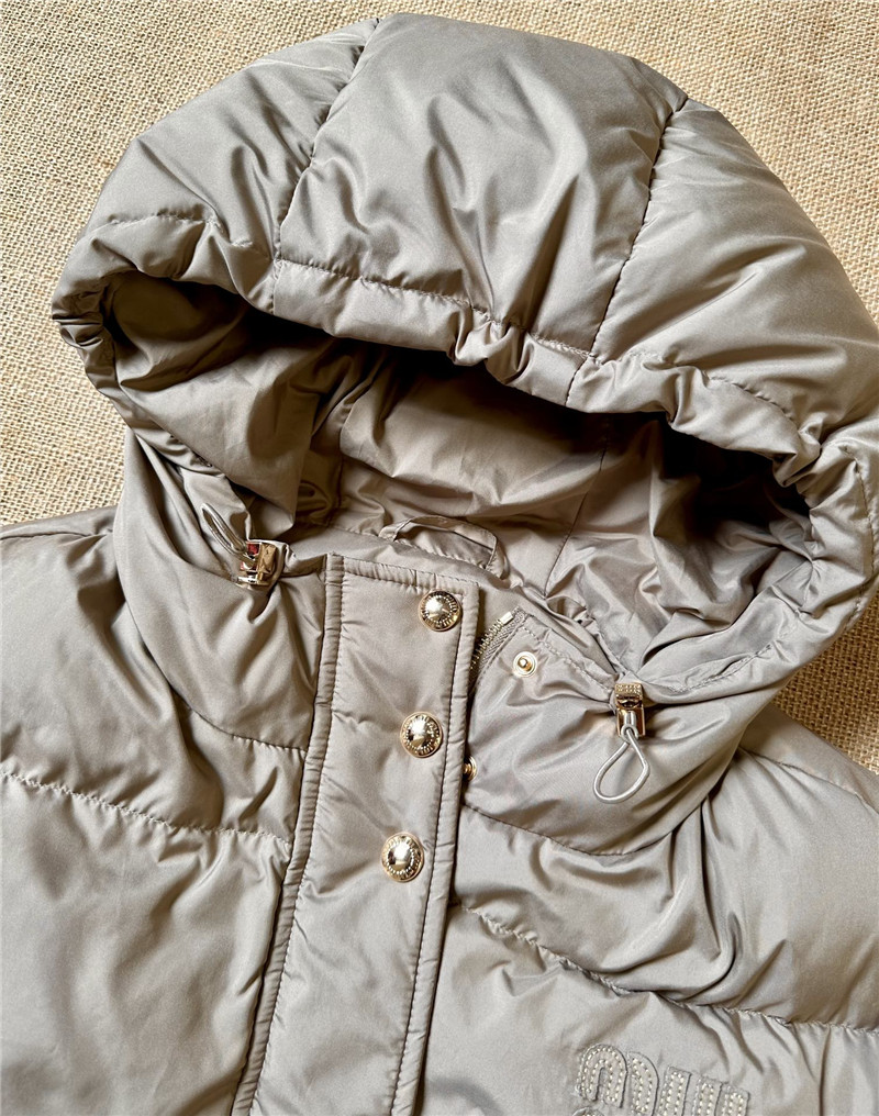 M1um1u hooded down jacket