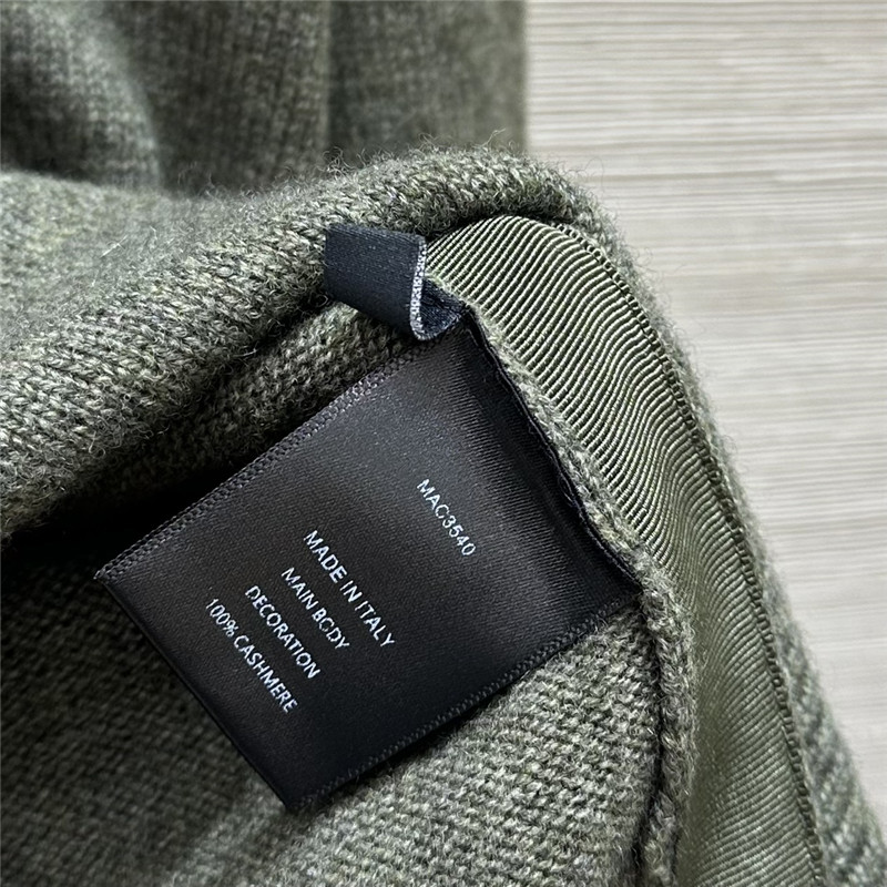 F**di cashmere turtleneck sweater grey