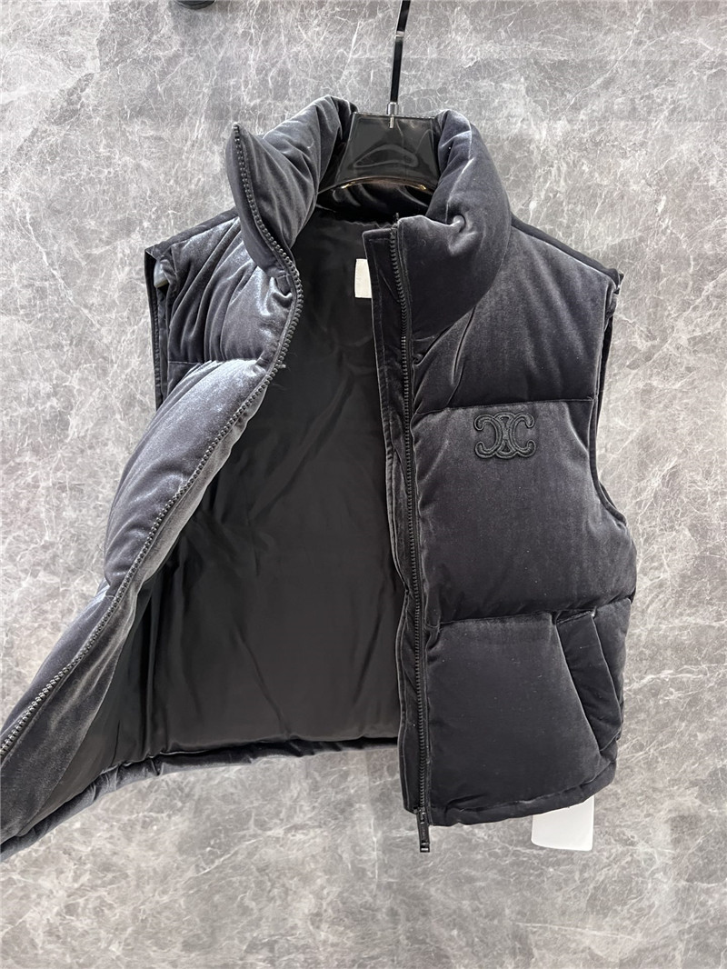 Ce1i*e velvet down vest