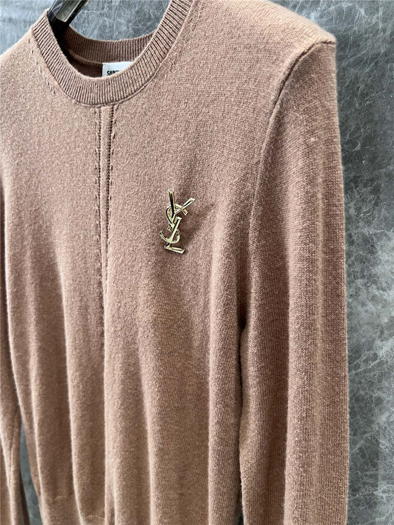 Y51 openwork cashmere sweater beige