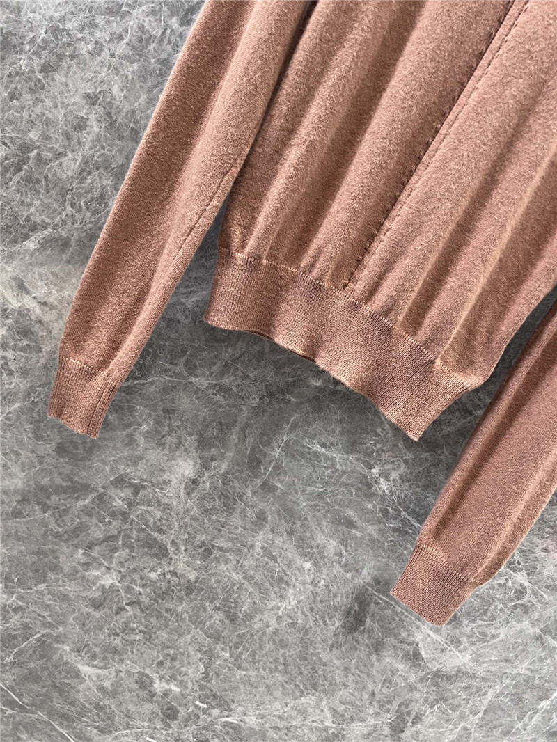 Y51 openwork cashmere sweater beige