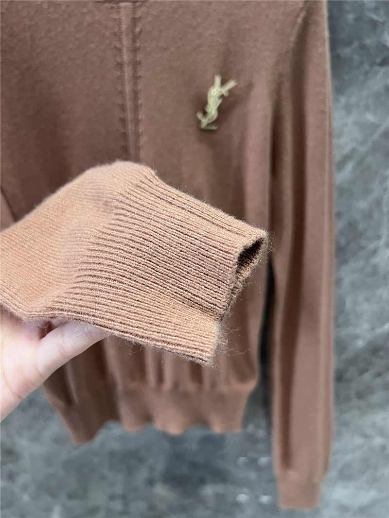 Y51 openwork cashmere sweater beige