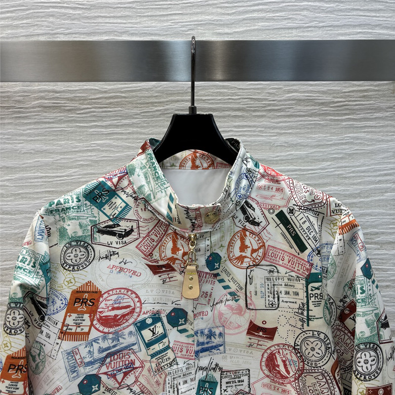 l0vis Vvtt0n lv stand collar jacket