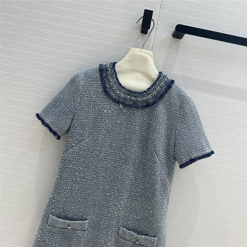 Balmain denim blue dress