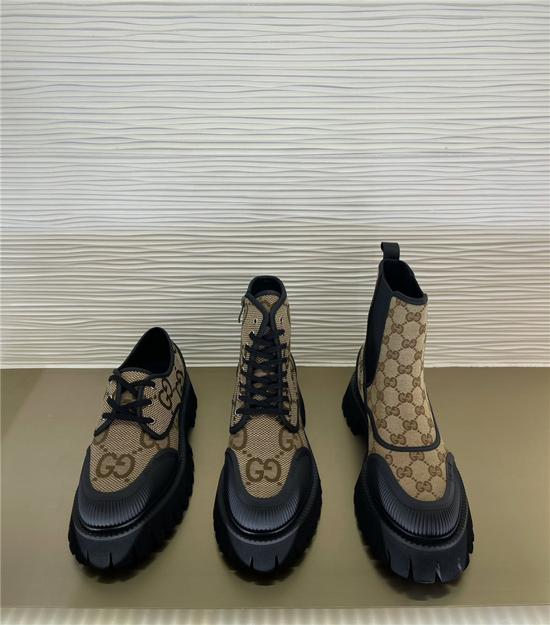 Gvc*1 gg monogram canvas chelsea boots