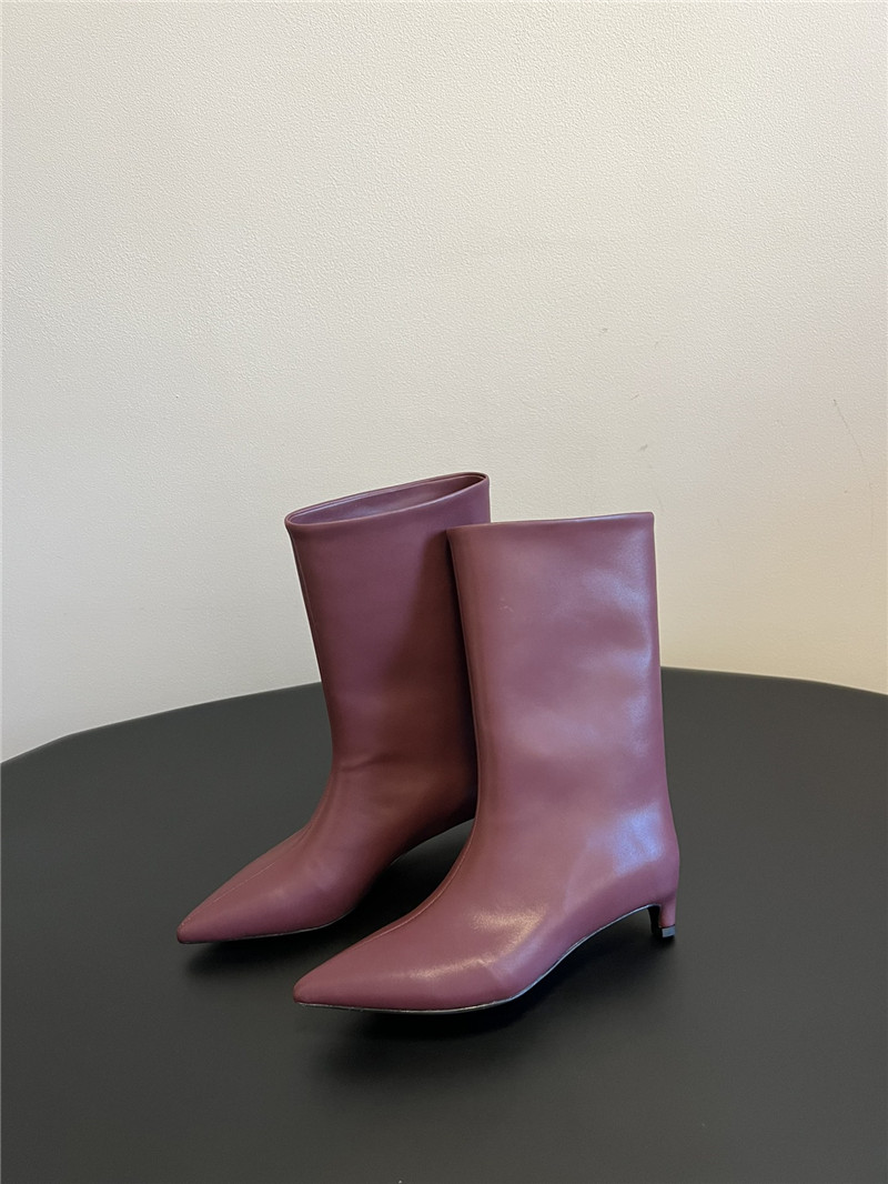 Jil Sander Calfskin Heel Boots