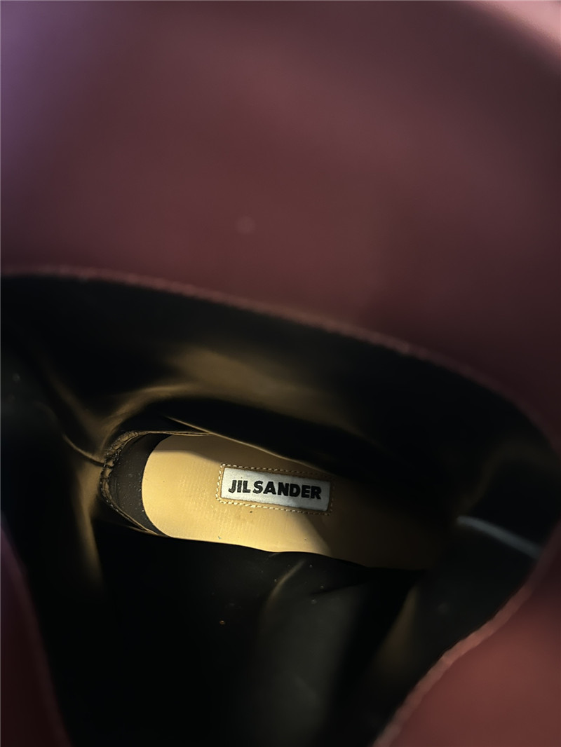 Jil Sander Calfskin Heel Boots