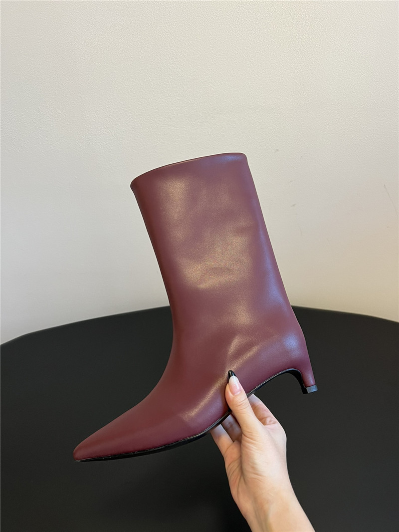 Jil Sander Calfskin Heel Boots
