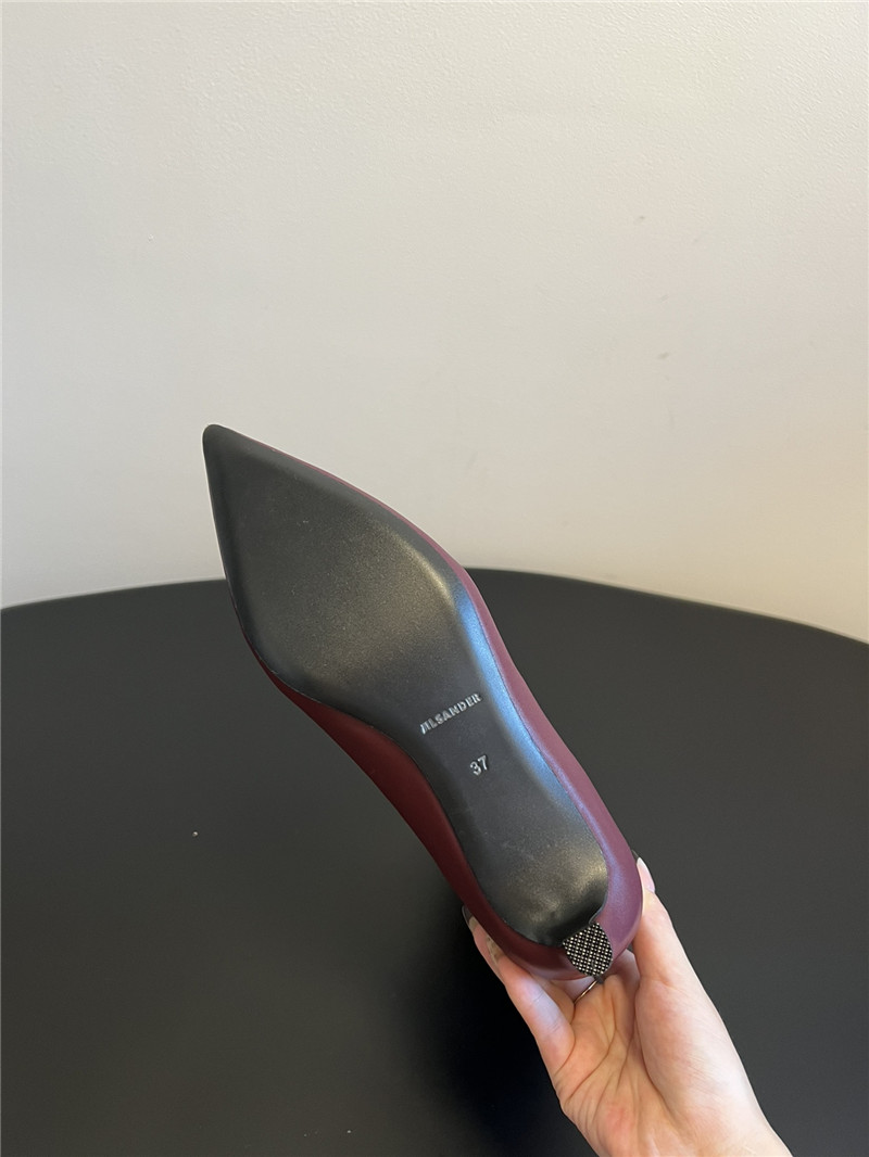 Jil Sander Calfskin Heel Boots