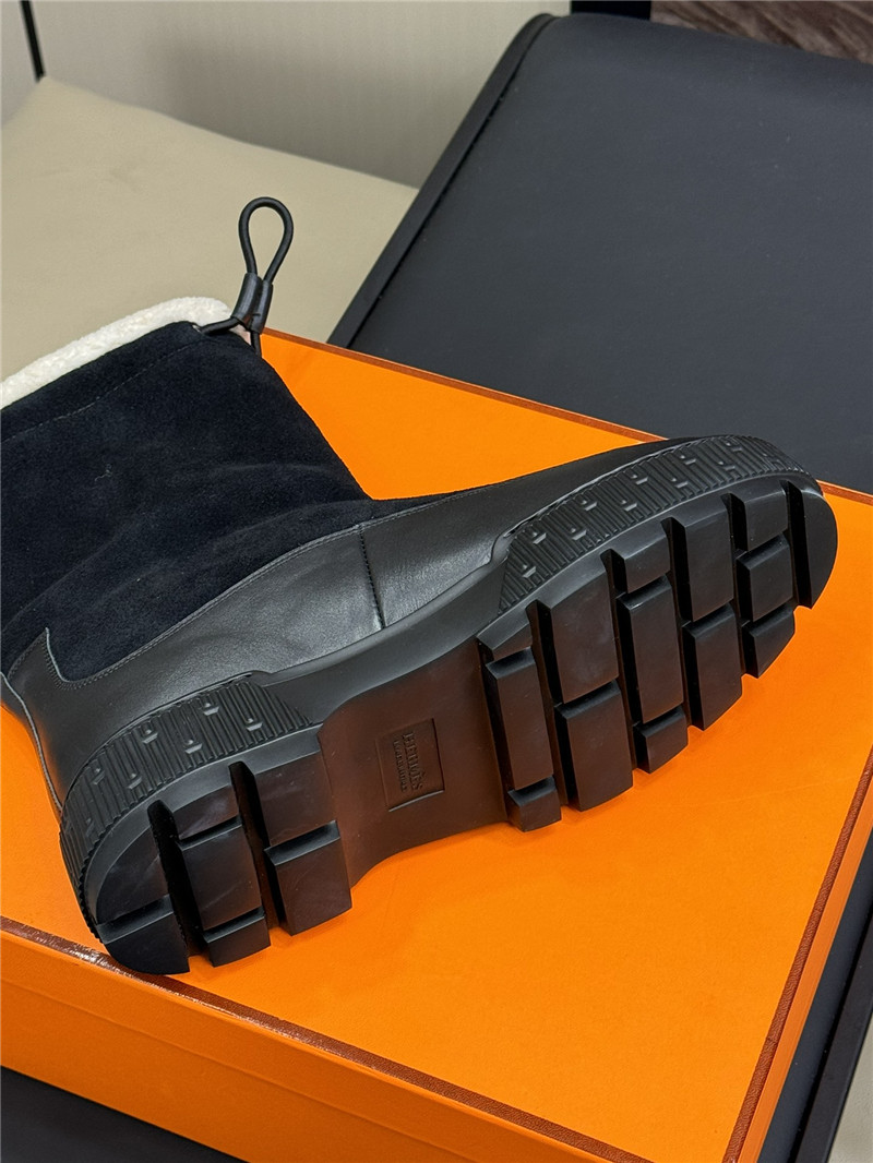 H**me5 journey black suede ankle boots