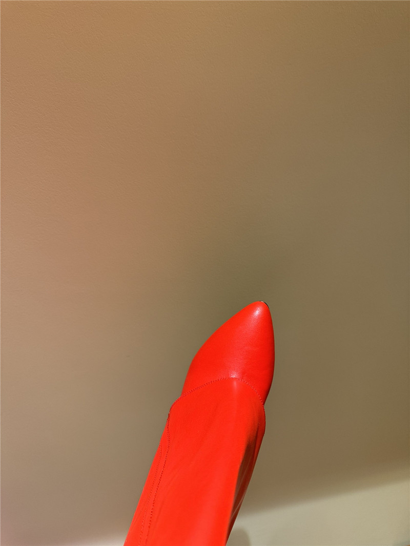 Givenchy Red Shark Lock Knee-High Boots