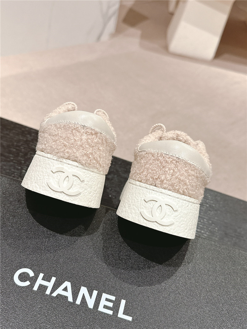 Ch**el wool low top sneakers beige