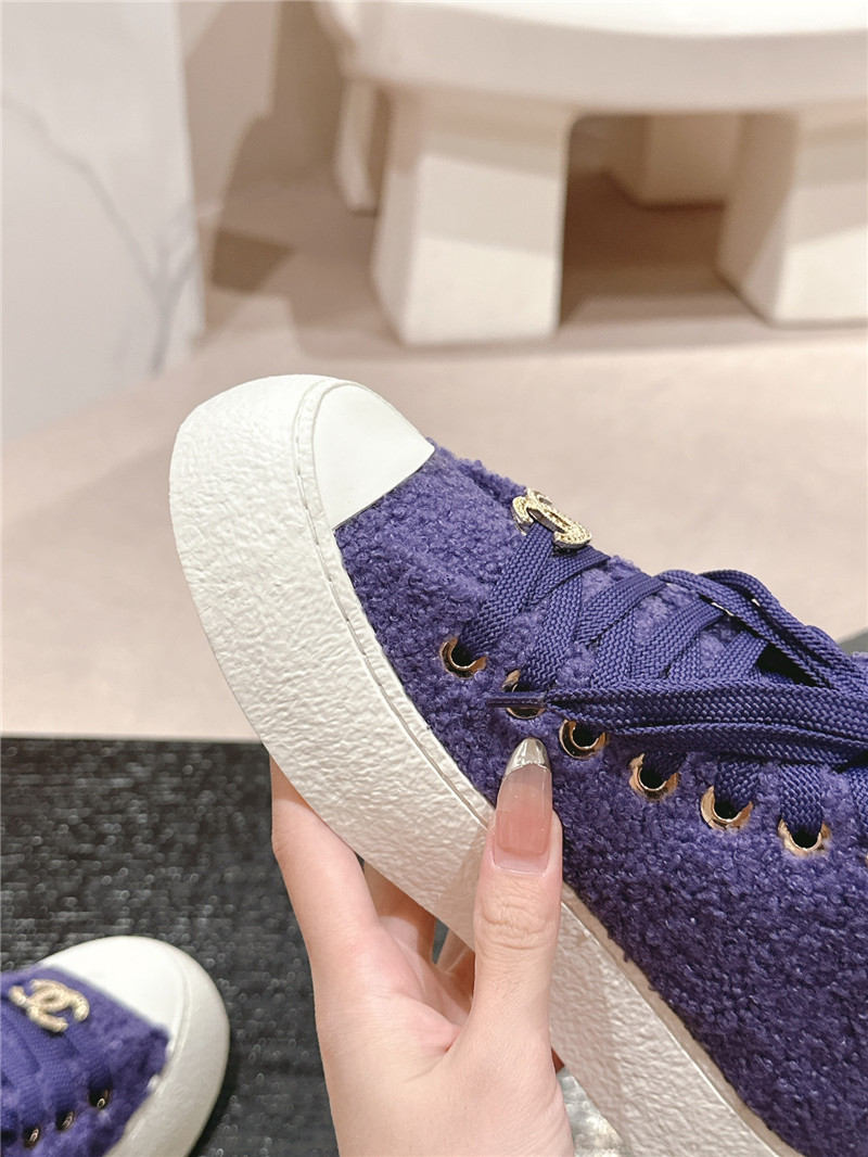 Ch**el high top sneakers purple