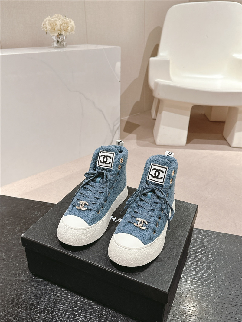 Ch**el high top sneakers blue