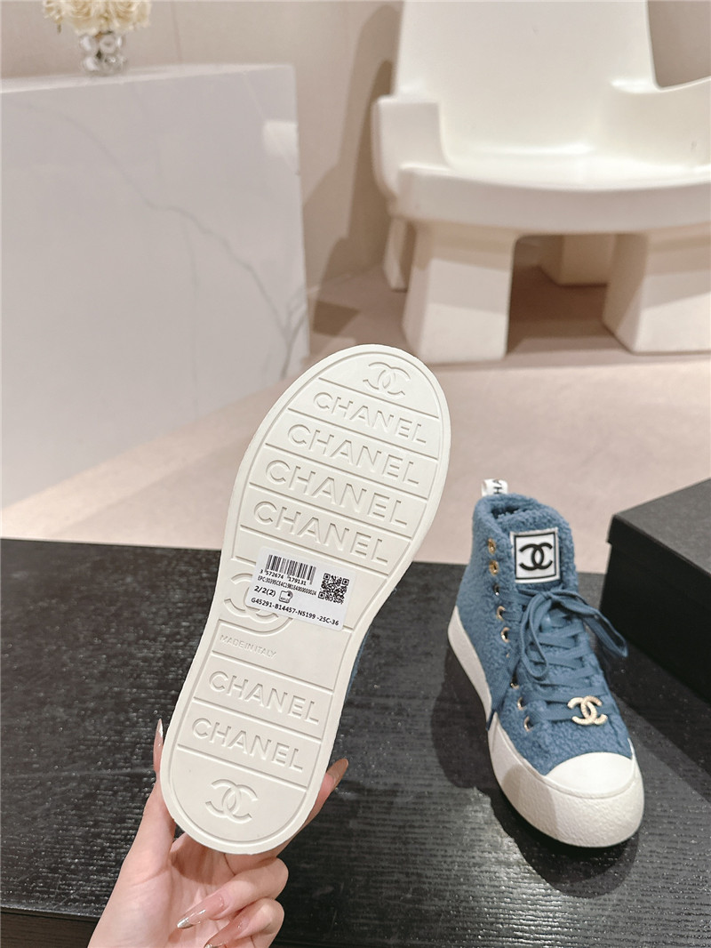 Ch**el high top sneakers blue