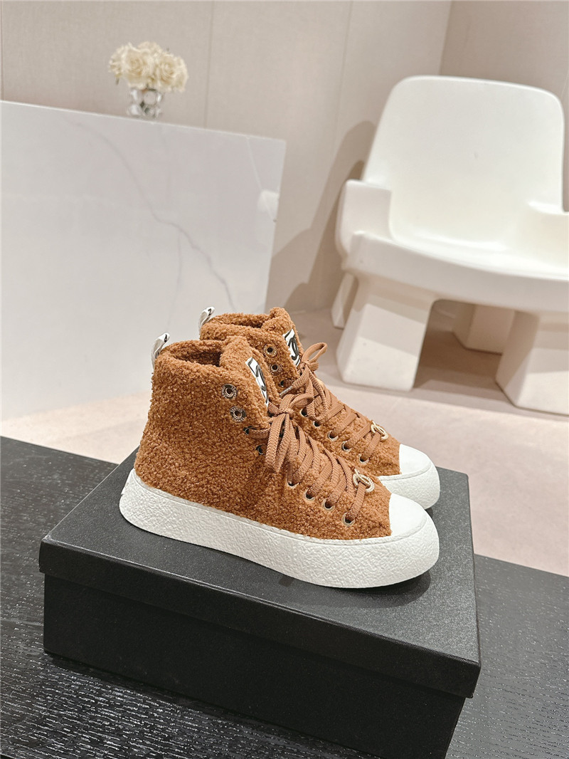 Ch**el high top sneakers brown