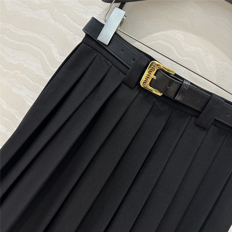 M1um1u midi length pleated skirt